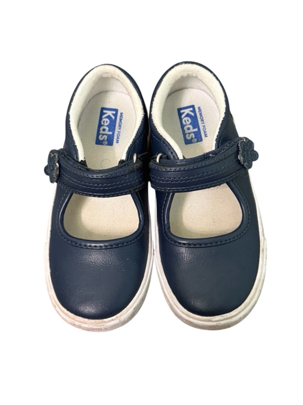 Toddler Girls Keds Ella Blue Mary Jane’s leather shoes